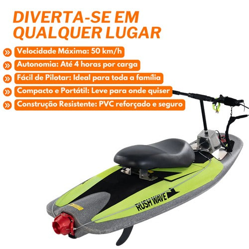 AquaJet - Barco Inflável Com Motor Elétrico