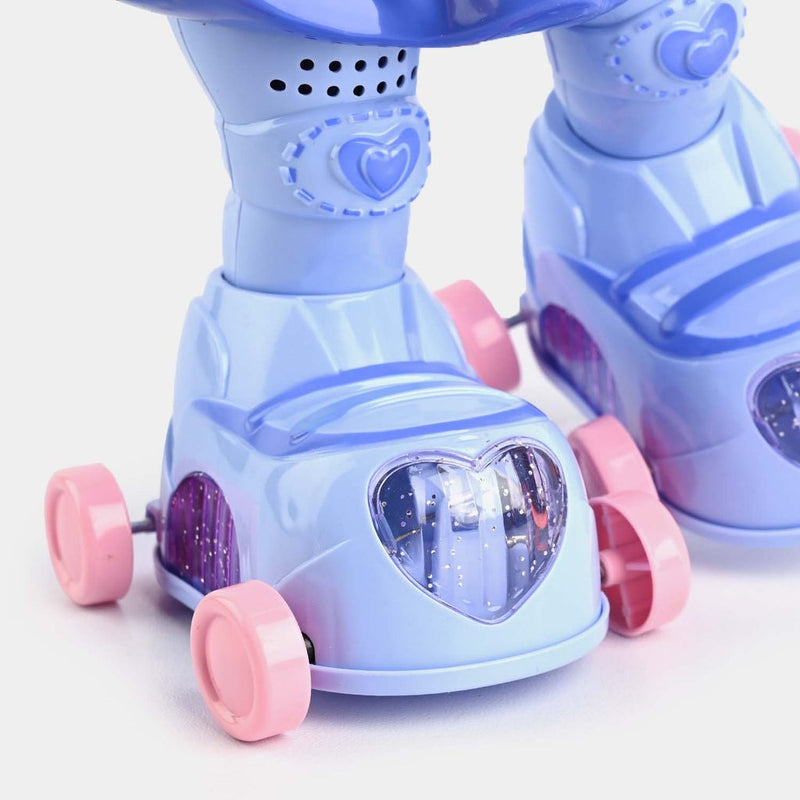 PROMOÇÃO ESPECIAL: Boneca Patinadora com LEDs e música – 2 pelo preço de 1