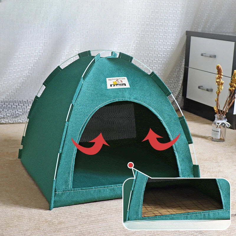 Casa dobrável para gatos