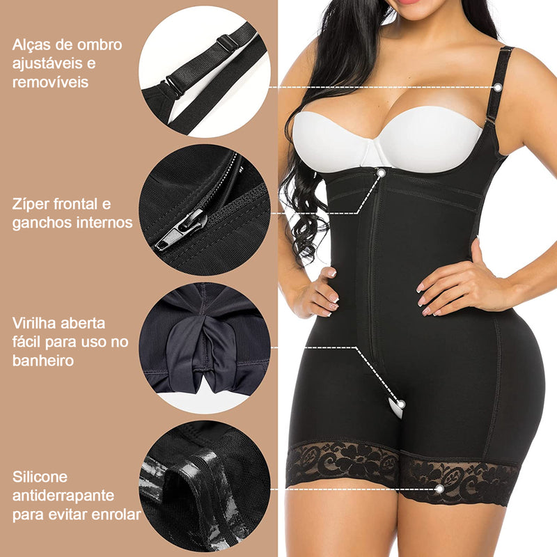 [Compre 1 Leve 2] Cinta Modeladora Feminina: Barriga Controlada, Conforto Total e Bumbum Elevado