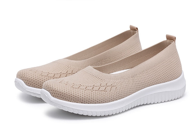 Tênis Sapatilha Feminina Ortopédica Antiderrapante - Slip On