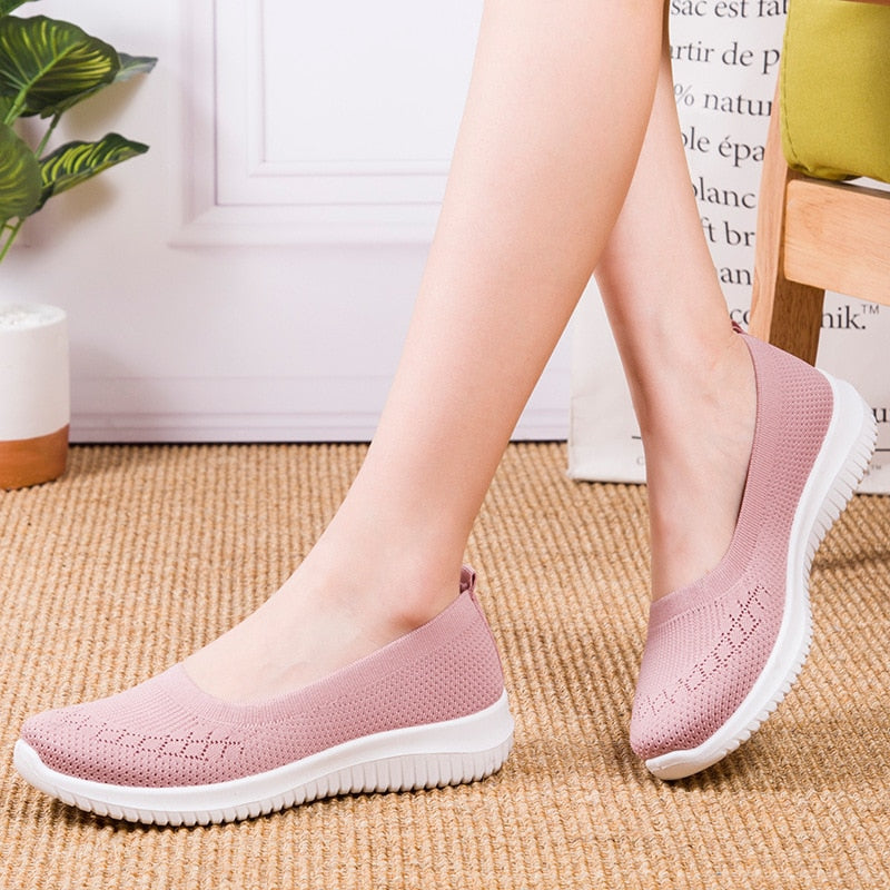 Tênis Sapatilha Feminina Ortopédica Antiderrapante - Slip On