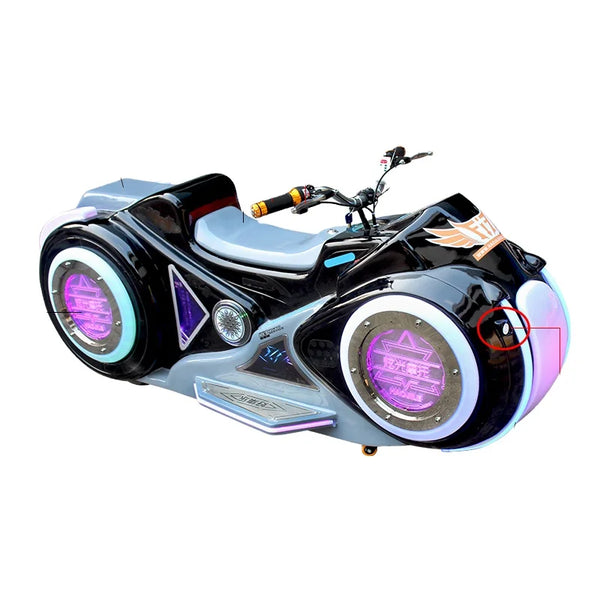 With stock amusement park shopping mall anti-collision radar kids ride on electric motorbikes motorcycle