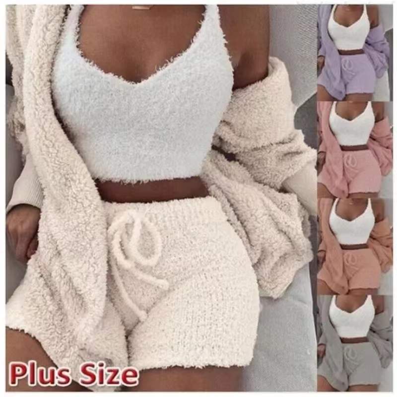 Pijama de Malha Chic (3 peças)