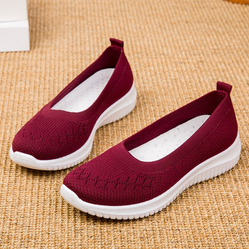 Tênis Sapatilha Feminina Ortopédica Antiderrapante - Slip On