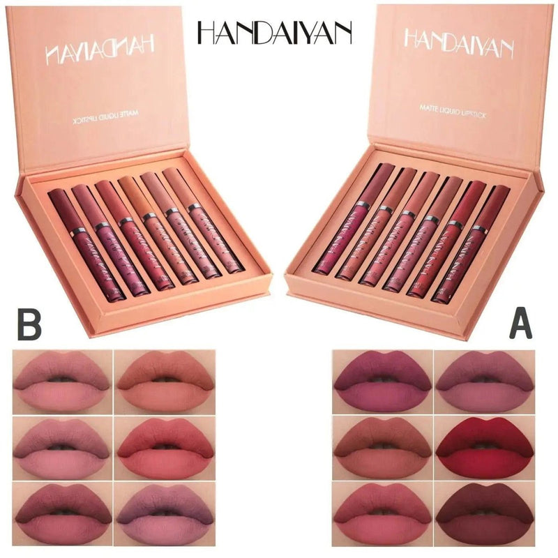 Kit 6 Batons Beauty Lip Handaiyan - 16h De Duração