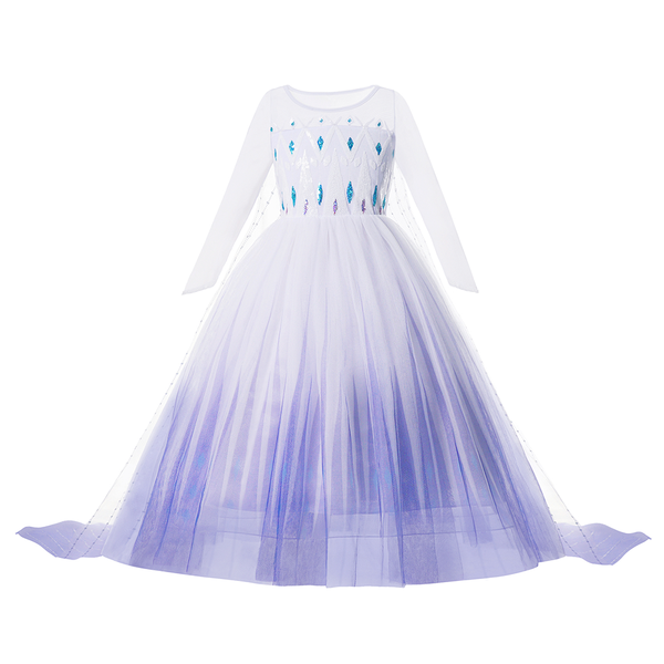 Vestido Infantil Fantasia Luxo Frozen